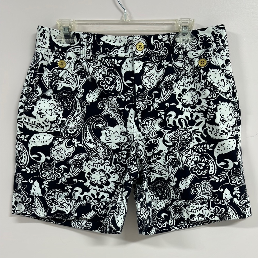 Ralph Lauren Dark Navy and White Floral Women's Shorts